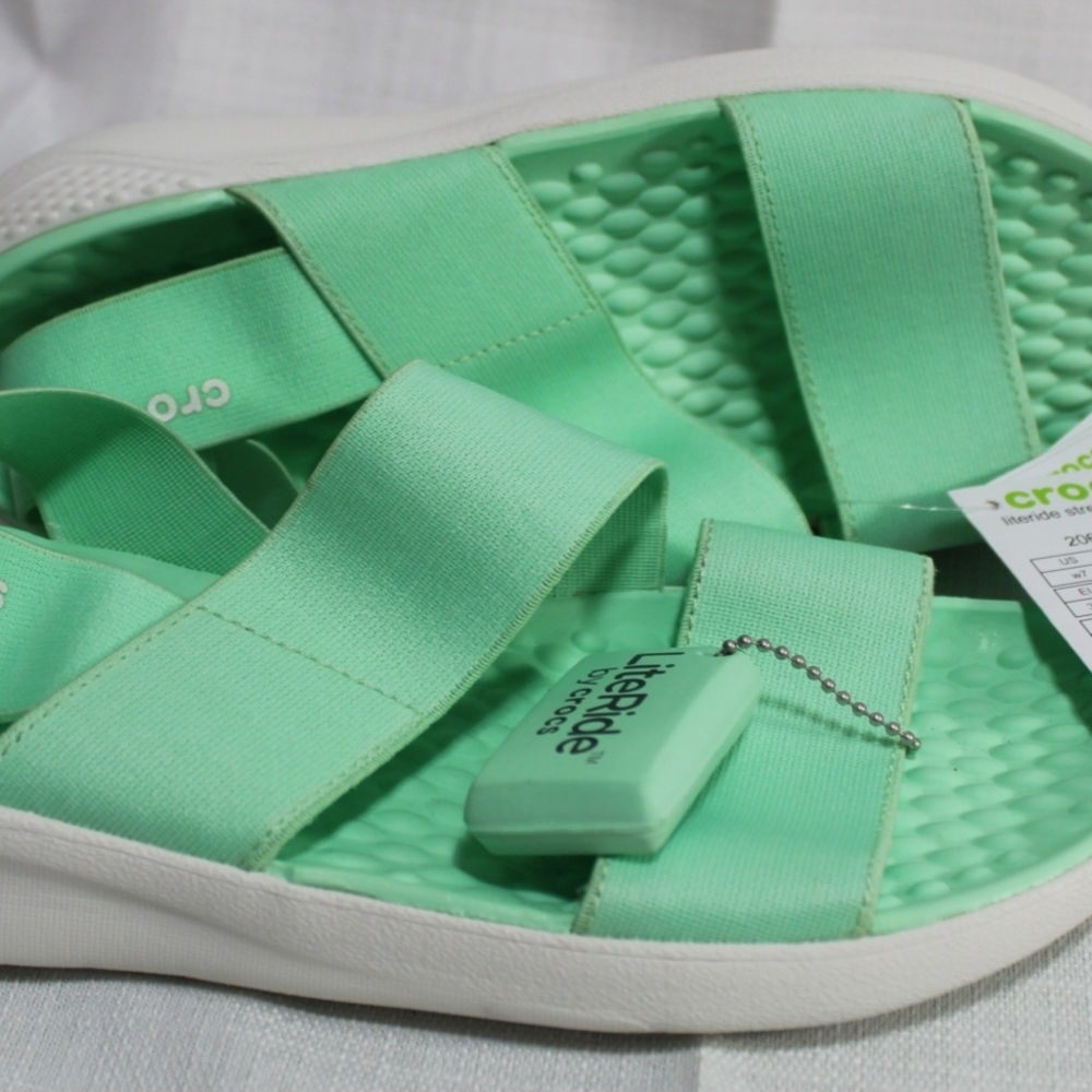 CROCS LiteRide Sandals - Light Green - Picture 3 of 5
